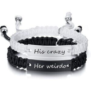 Matching Couples Bracelets for Women Men Long Distance Bracelets for Couples